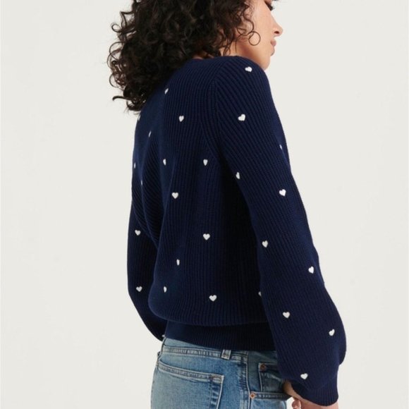 Lucky Brand Embroidered Heart Sweater. - Picture 3 of 6